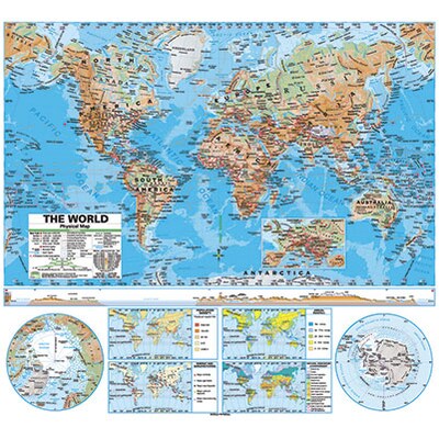 World Physical Wall Map