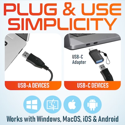 Delton 12Y Stereo Headset, USB-A/USB-C (DWH12YAC)