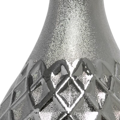 Elegant Designs Juliet Ceramic 20.47" LED Table Lamp, Metallic Silver (LT2041-MSV)