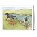 Medical Arts Press® Veterinary Greeting Cards; Pets By Cattails, Blank Inside