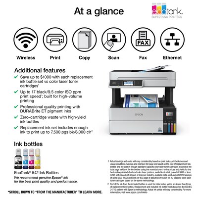 Epson EcoTank Pro ET-5170 Wireless Color All-in-One Inkjet Printer (C11CJ88201)