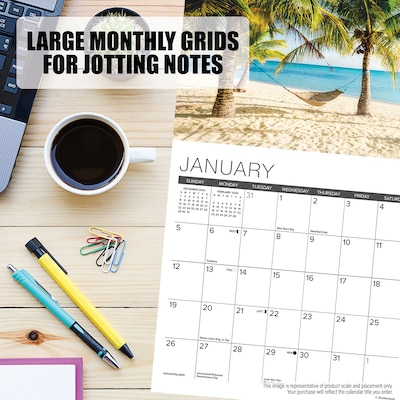 2025 Willow Creek Ocean View 7" x 7" Monthly Wall Calendar  (45893)