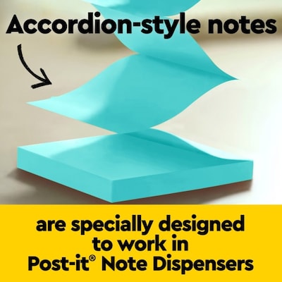 Post-it Pop-up Notes, 3" x 3", Poptimistic Collection, 100 Sheet/Pad, 12 Pads/Pack (R33012AN)