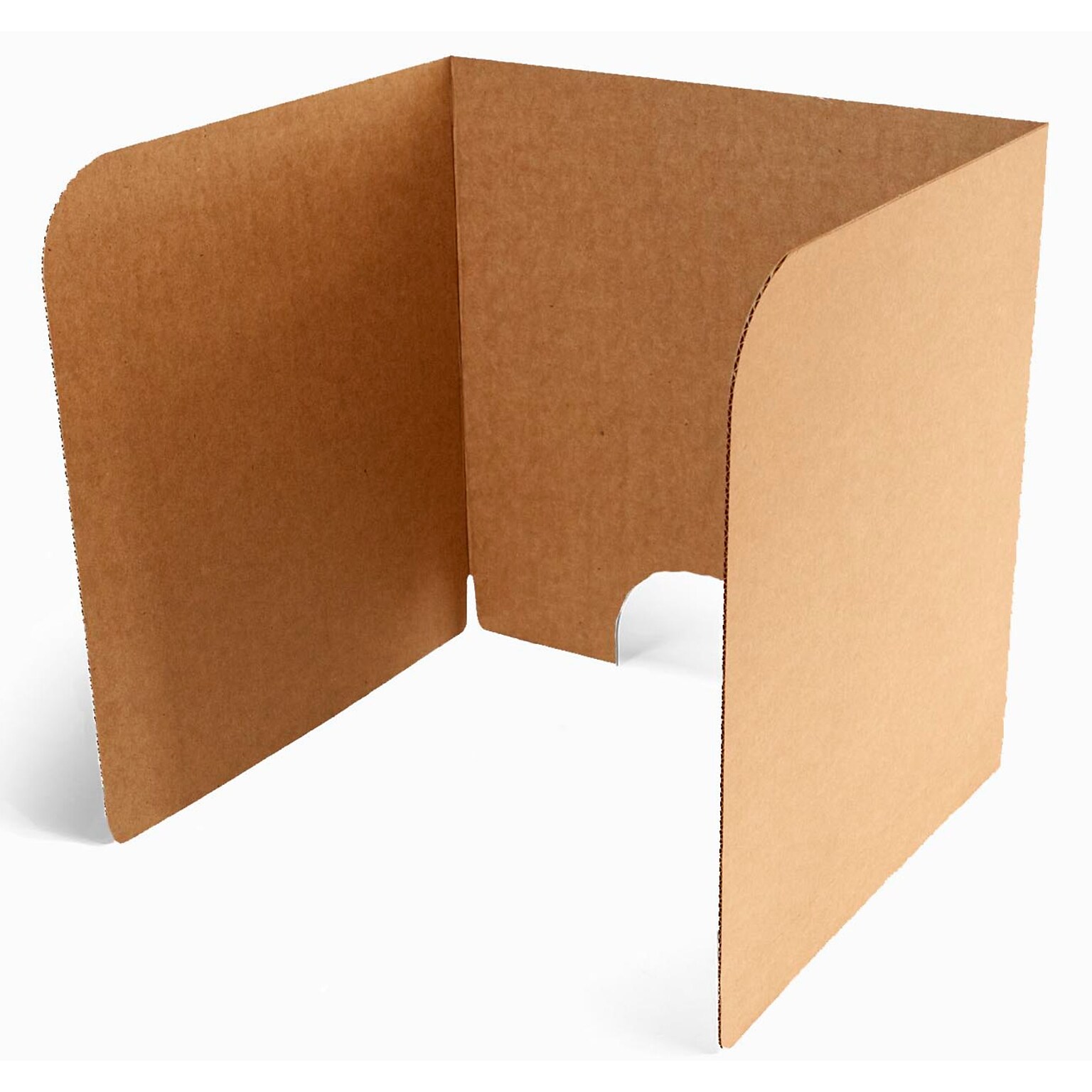 Classroom Products Foldable Cardboard Freestanding Privacy Shield, 20H x 20W, Kraft, 20/Box (2020 KR)