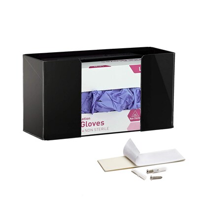 Viva Comfort Glove Dispenser, Black, 2/Pack (ADI902-01-BLK-MK-2PK)