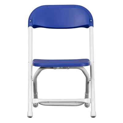 Flash Furniture Plastic Kids Folding Chair, Blue, 2 Pieces (2YKIDBL)