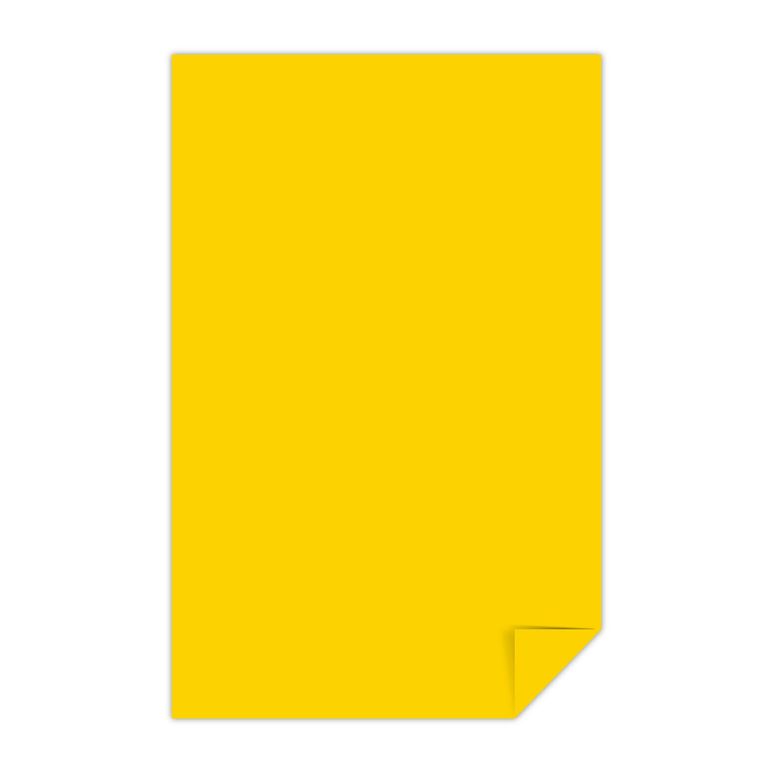 Astrobrights Astrobrights 11 x 17 Color Copy Paper, 24 lbs. Solar Yellow, 2,500 Sheets/Carton (22533CT)