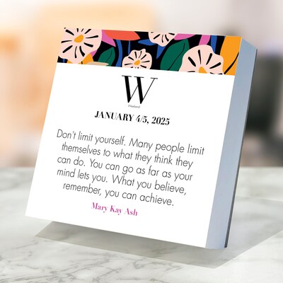 2025 TF Publishing 5.25" x 5.25" 365 Inspiring Women Daily Desktop Calendar (25-3060X)