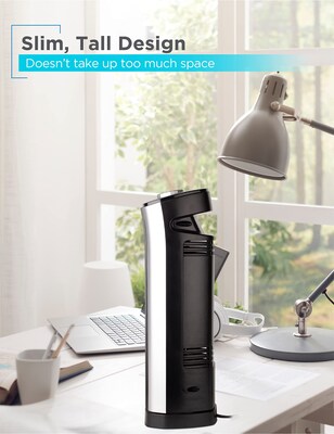 Black & Decker 14" Oscillating Tower Fan, 3-Speed, Black (BFT114)
