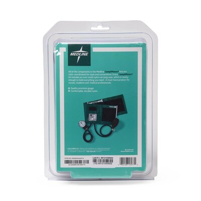 Medline Compli-Mates Handheld Aneroid Sphygmomanometers, Teal (MDS9112)