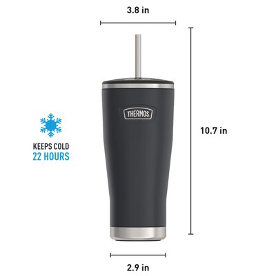 Thermos Icon Stainless Steel Vacuum Insulated, 24 oz., Granite (THRIS1112GT4)