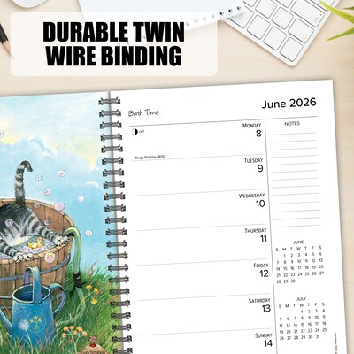 2026 Willow Creek Cats by Gary Patterson 6.5" x 8.5" Daily & Monthly Personal Organizer (54604)