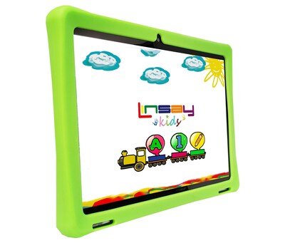 LINSAY Android 13 10.1 Tablet, 128GB Storage, Android OS, Green (F10IPGKIDSGREBA)