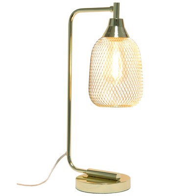 Elegant Designs LED Desk Lamp, 19, Gold Metal (LD1060-GLD-LB)