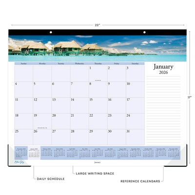 2026 Blue Sky Islands 22 x 17 Monthly Desk Calendar (117891-26)