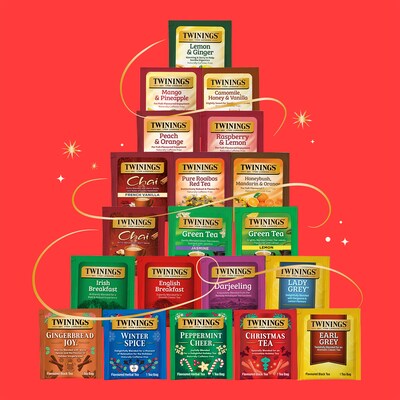 Twinings Tea Advent Calendar Assorted Tea Bags, 48/Box (F18323)