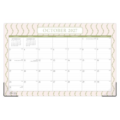 2027 Blue Sky 17" x 11" Monthly Desk Pad Calendar, White/Blue (160303)