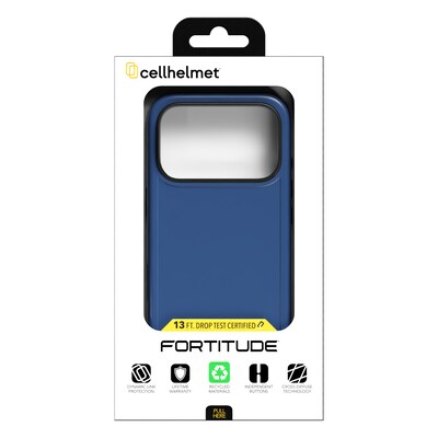 cellhelmet Fortitude MagSafe Phone Case for Apple iPhone 17 Pro, Bermuda Blue (CF-122-BLU)