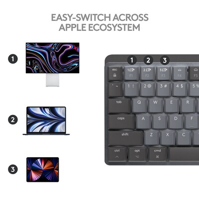 Logitech MX Mechanical Mini for Mac Wireless Ergonomic Keyboard, Space Gray (920-010831)