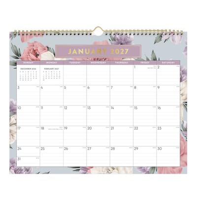 2027 Blue Sky Tula 15 x 12 Monthly Wall Calendar (144076-27)