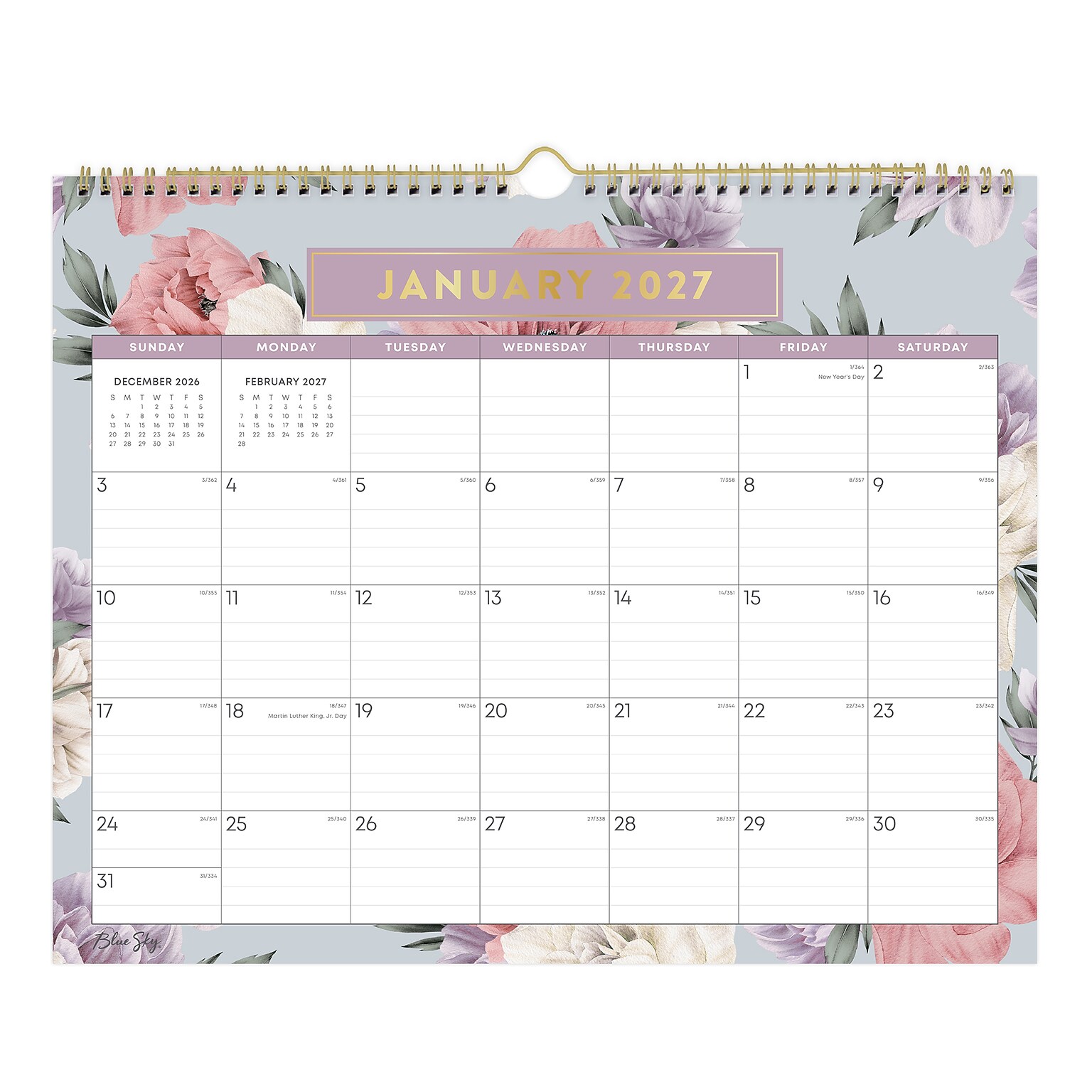 2027 Blue Sky Tula 15 x 12 Monthly Wall Calendar (144076-27)