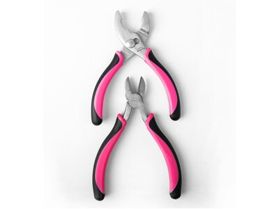 Apollo Tools 3-Piece Pliers Set, Pink (DT5008P)