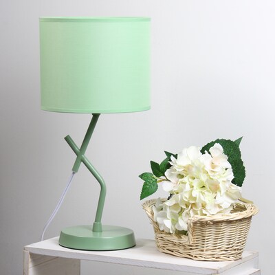 Simple Designs Abstract 17.13" LED Table Lamp, Green (LT1172-GRN)