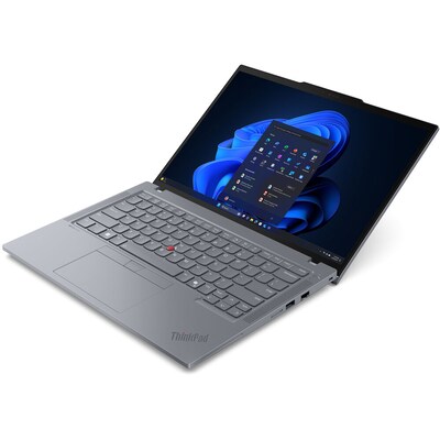 Lenovo ThinkPad T14 Gen 6 14" AI Laptop, Copilot, Intel Core Ultra 7 255U, 2GHz, 16GB RAM, 512GB SSD, Windows 11 Pro, Gray