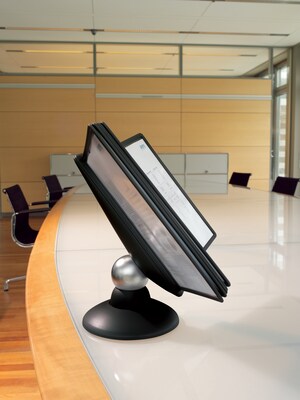 Durable SHERPA Document Holder, 8.5" x 11", Top Loading, Black Plastic (5539-01)