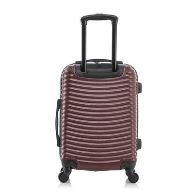 DUKAP Adly 21.45" Hardside Suitcase, 4-Wheeled Spinner, TSA Checkpoint Friendly, Wine (DKADL00S-WIN)