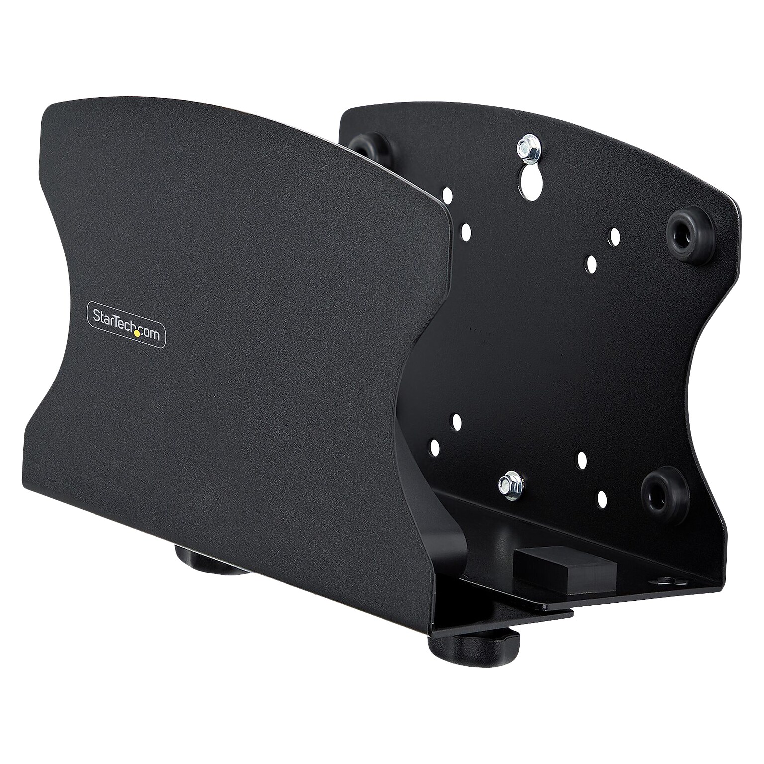 StarTech Adjustable PC Wall Mount Bracket, Up to 40 lbs. Computers, Black (2NS-CPU-WALL-MOUNT)