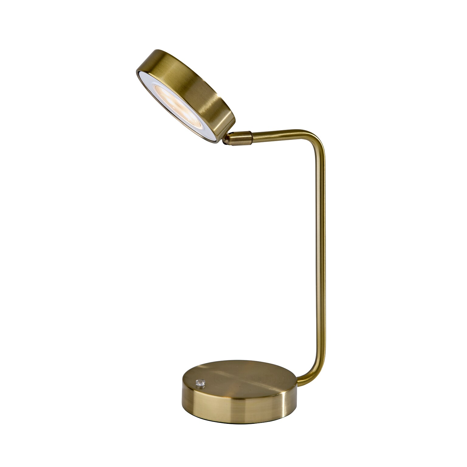 Adesso Amari LED Desk Lamp, 12H, Antique Brass (2617-21)