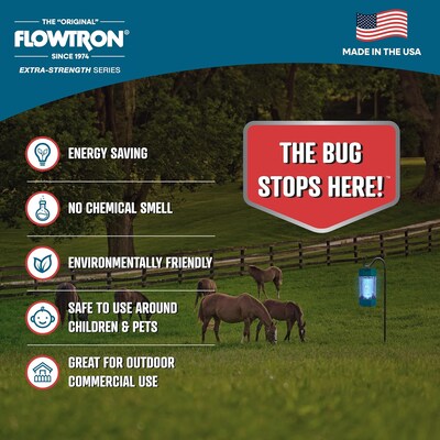 Flowtron Electric Indoor/Outdoor Bug Zapper, 2 Acres Coverage, 120W UV Light with Dual Lure Method (FLWMC9000)