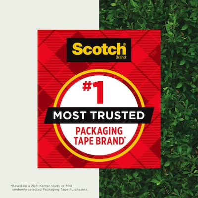 Scotch Box Lock Paper Packaging Tape, 1.88" x 25 yds., Brown (7850-23-8GC)