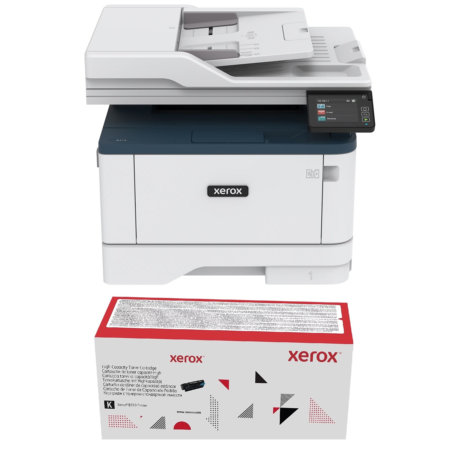 Xerox B315 Wireless Black & White Multifunction Laser Printer (B315/DNI) With High Yield Toner Cartridge