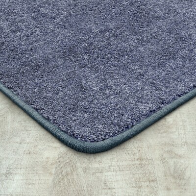Joy Carpets Endurance Polyester 4 x 6 Machine Tufted Rug, Blue (80N-04)