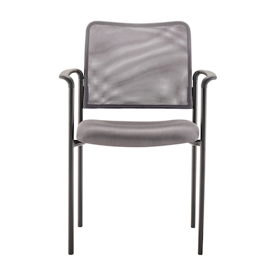 Flash Furniture Jana Mesh Reception Side Stacking Chair, Gray (GO5162GRY)
