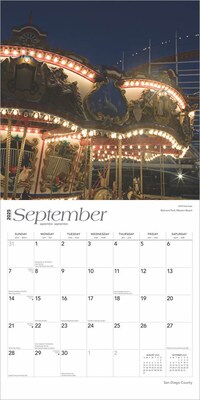2025 BrownTrout San Diego County 12" x 12" Monthly Square Wall Calendar (9781975476045)