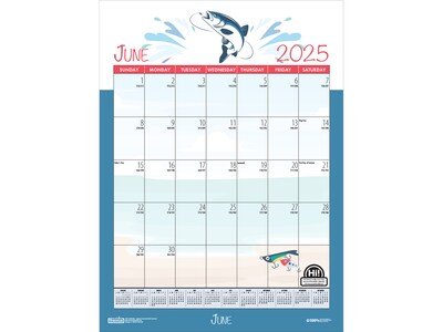 2024-2025 House of Doolittle Seasonal Holiday Depictions 16.5 x 12 Academic Monthly Wall Calendar (3395-25)