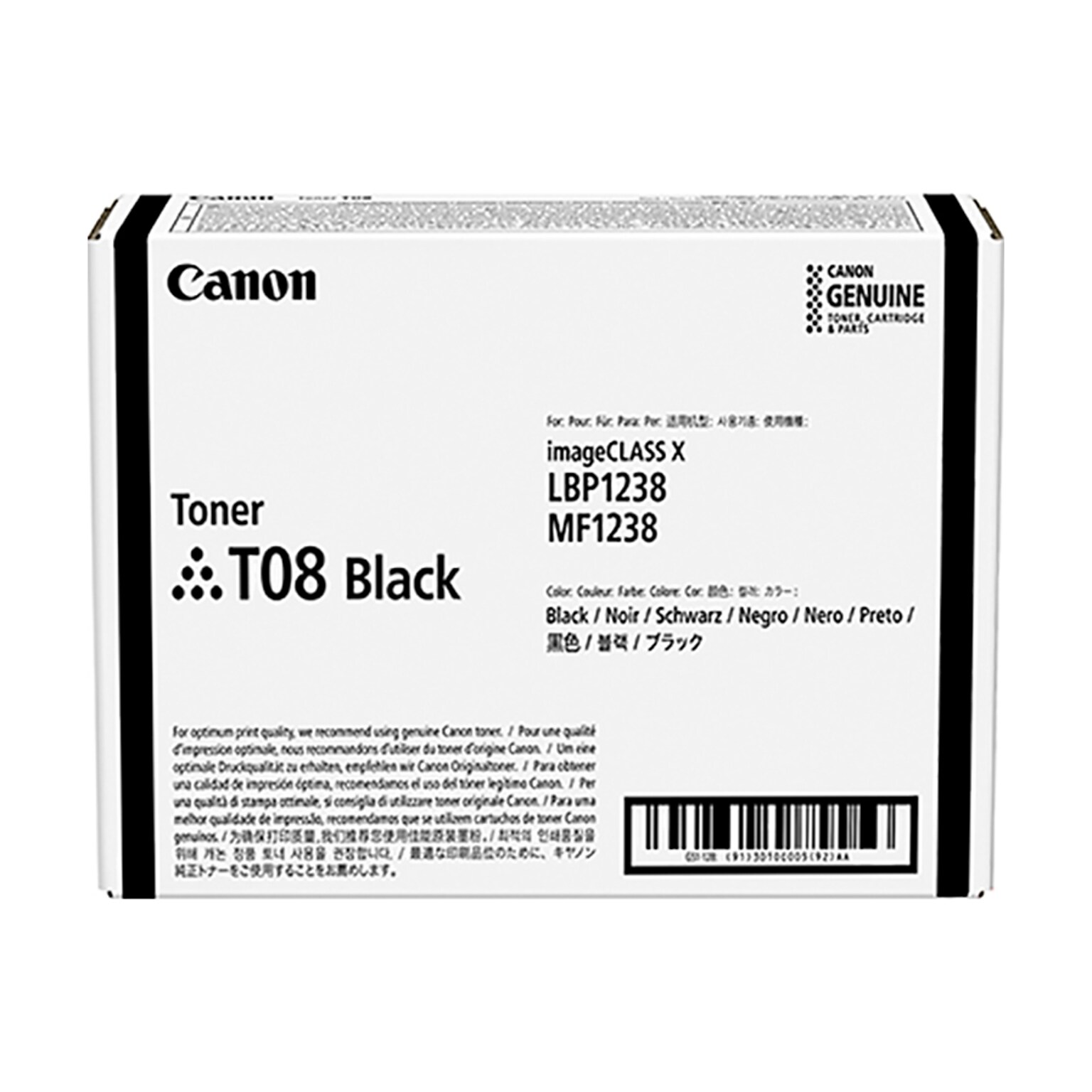 Canon T08 Black Toner Cartridge (3010C005AA)