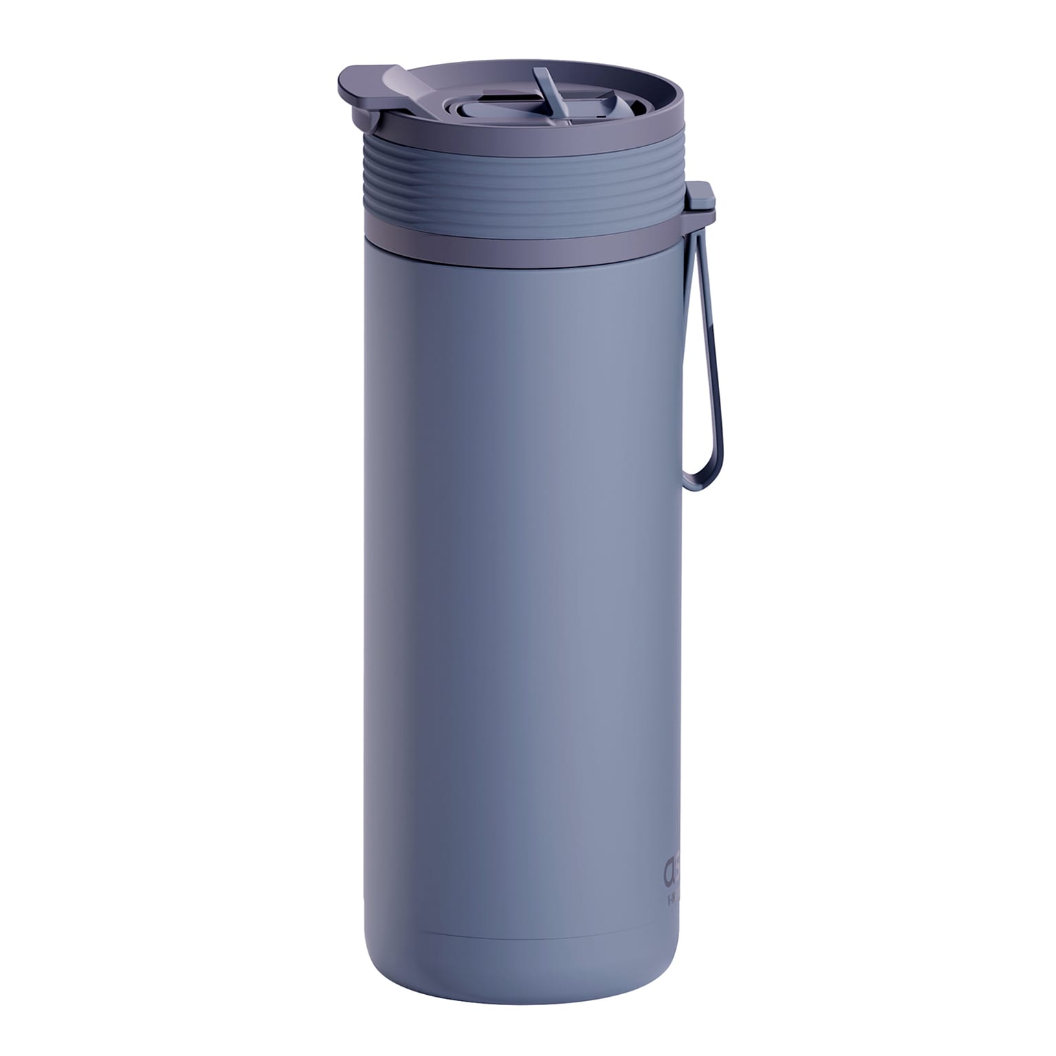 ASOBU Aspen Stainless Steel Double Wall Insulated Water Bottle, 20 oz., Slate Gray, (ADNABF27SG)