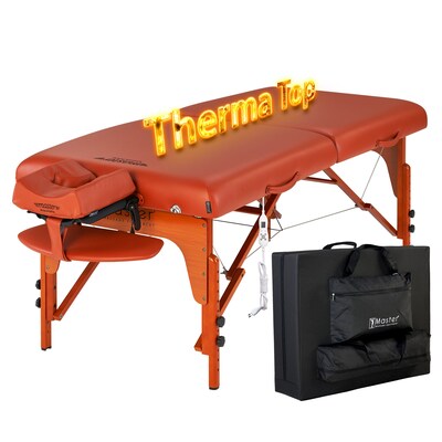 Master Massage Santana Therma-Top LX 31" Red Portable Massage Table (28600)