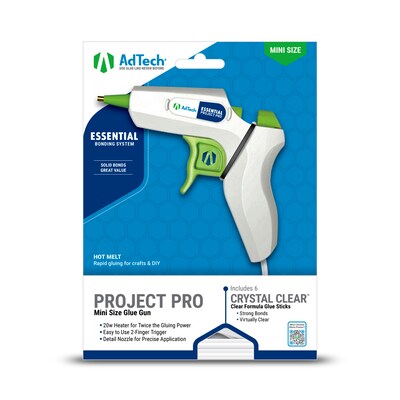 AdTech High Temp Glue Gun Mini Size, White (2003K)