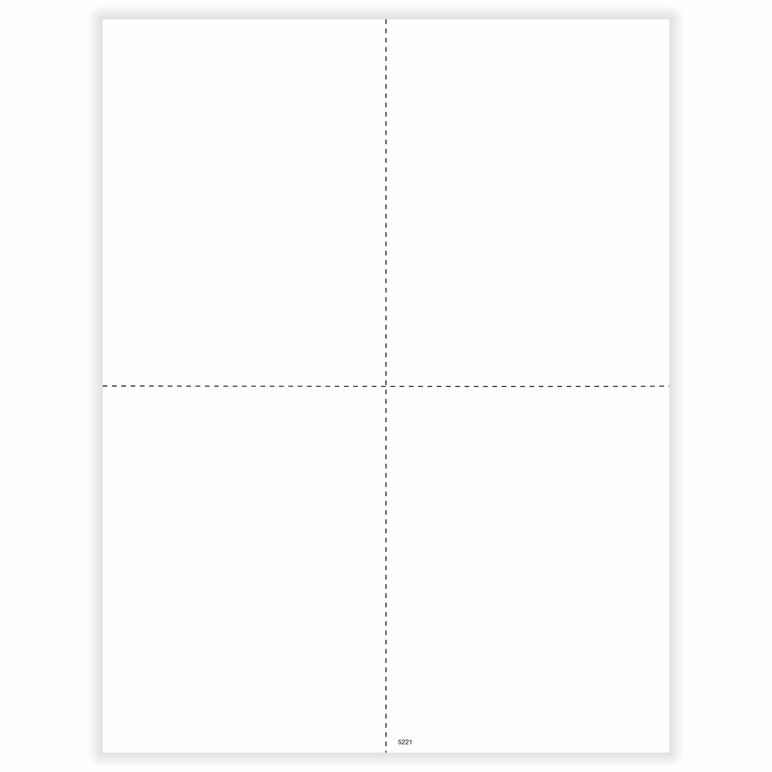 ComplyRight 2026 W-2/1099-R Blank Tax Form, 4-Up, without Backer Instructions, 500/Pack (5221B)