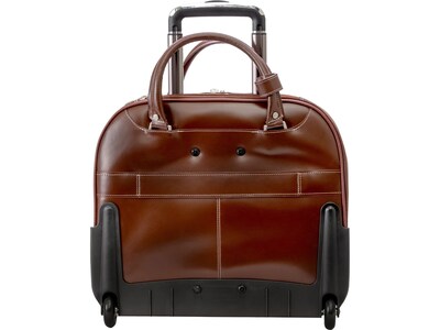 McKlein DENALI Laptop Case, Red Leather (99706)