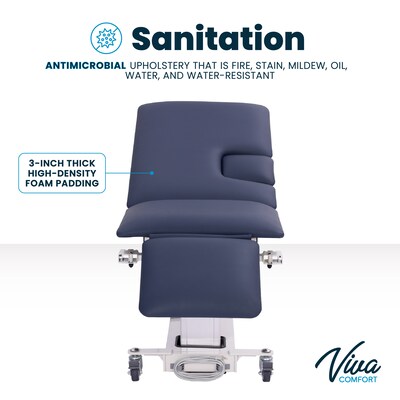 Viva Comfort Advanced Power Adjustable Exam Table, 550 lbs. Capacity, Blue (ADIME903-04-MK)