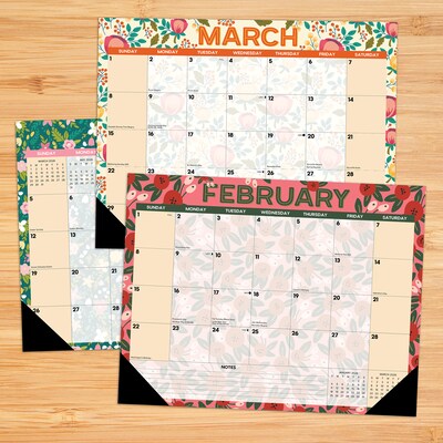 2026 Willow Creek Spring Floral 22 x 17 Monthly Desk Pad Calendar (57278)