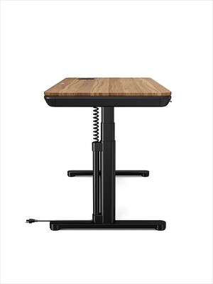 ErgoAV 56.7W Electric Rectangular Adjustable Standing Desk, Walnut (ERDS1-01W)