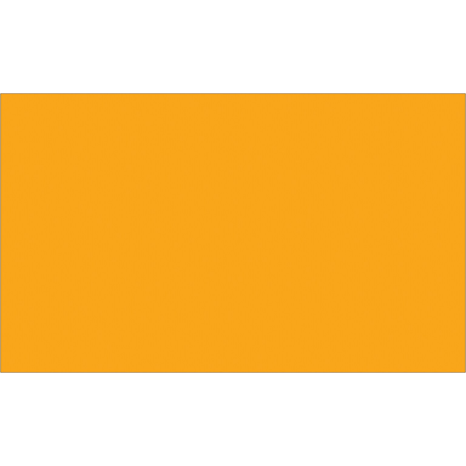 Tape Logic Inventory Rectangle Labels, 3 x 5, Fluorescent Orange, 500/Roll (DL632H)