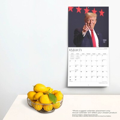 2025 BrownTrout President Donald J. Trump 12" x 12" Monthly  Wall Calendar (9781975475567)